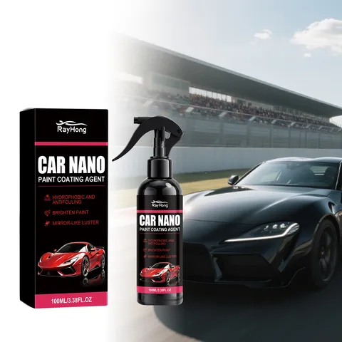 RAYHONG Agente de Revestimiento Nano para Coche Cuidado de Pintura Hidrófobo Antivegetativo Spray de Mejora de Brillo Suministros de Limpieza