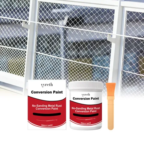 Metal Rust Removal Paint Set With Brush Anti-Rust Coating For Iron Gate Railings Outdoor Home Maintenance