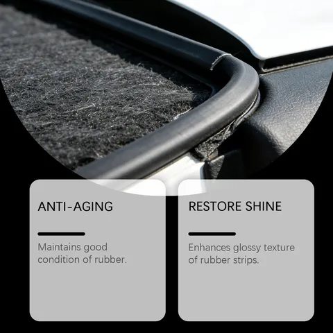 Automotive Car Rubber Protectant Car Window Trunk Rubber Strip Restorer Gloss Maintenance Cleaning Care Agent