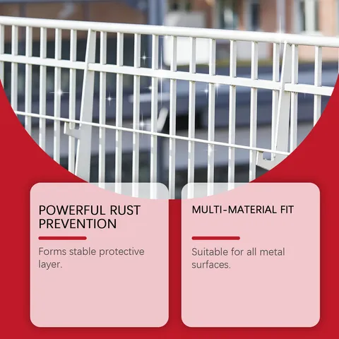 Metal Rust Removal Paint Set With Brush Anti-Rust Coating For Iron Gate Railings Outdoor Home Maintenance
