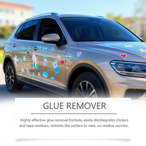 Multi Purpose Adhesive Remover Spray Sticker Residue Cleaner With Plastic Scraper For Car And Home Surface