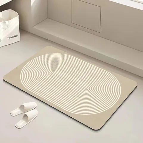 Minimalistiko Stroma Baniou Apo Gi Diatomon Aporrofhtiko Antolisthitiko Styl Wabi Sabi Geometriko Afirimeno Stroma Diakosmisi Spitiou