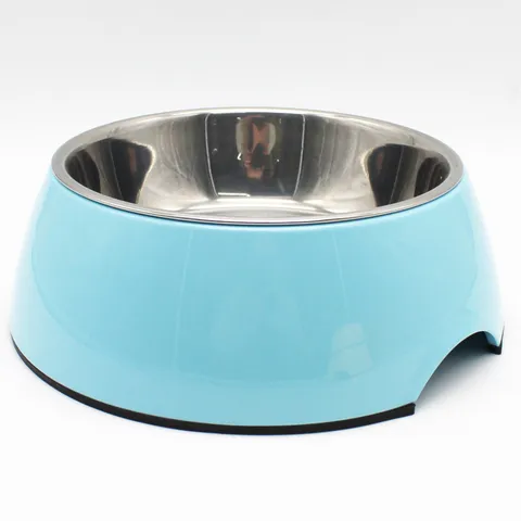 Gamelle pour Animaux en Acier Inoxydable Antidérapant Chien Chat Friture Eau Bol Surélevé et Bol Ordulier pour Chiot Chatton Fournitures d'Alimentation