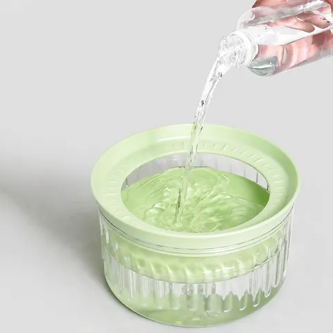 Transparent Anti Splash Pet Water Bowl Plastic Floating Dog Drinking Bowl Large Capacity Cat Water Dispenser