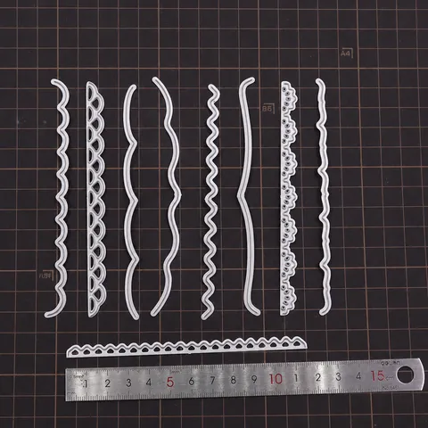 Edelstahl Polymer Ton Ausstecher Set Metall Prägung Spitzenmuster Schneideformen DIY Handwerkzeug Für Handgemachte Miniaturkunst