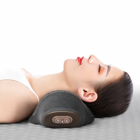 Almohada Cervical Ergonómica de Espuma Viscoelástica para Alivio del Dolor de Cuello Almohada Ortopédica con Calefacción y Masaje