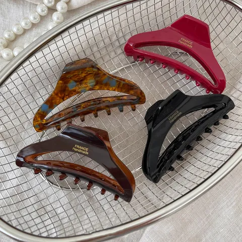 Vintage Acetat Ausgehöhlte Haarklammer Für Damen High-End Geometrische Haarklammer Hinterkopf Haarklemme Mode Haarschmuck