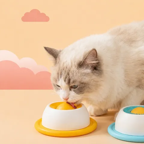 Ciotola Di Alimentazione Lenta Per Animali Domestici Giocattolo Interattivo Per Cani Ciotola Puzzle Di Alimentazione Lenta Mangiatoia Lenta Per Gatti Con Palla Girevole Forniture Per Animali Domestici