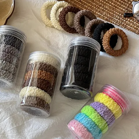 Women Elastic Fabric Hair Ties Minimalist Thick High Elasticity Durable Rubber Band Ponytail Holder Hair Ropes Fashion Accessories