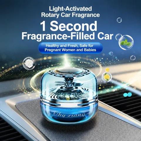 Deodorante per Auto Girevole Solare Diffusore di Oli Essenziali Aromaterapia Profumo Interni Auto Ornamento