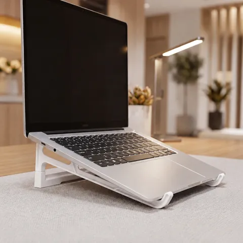 Φορητή Πτυσσόμενη Βάση Laptop Επιτραπέζια Ανυψωμένη Αναρτημένη Ρυθμιζόμενη Θήκη Αντιολισθητική Ελαφριά Στήριξη Υπολογιστή