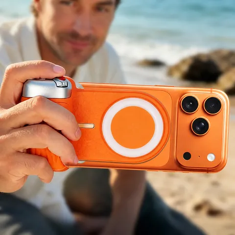 Magnetic Phone Handle Bluetooth Remote Control Fill Light Photography Grip
