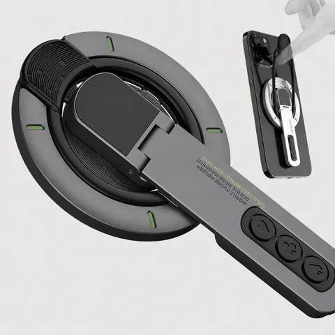 Multifunktionaler 360 Grad Drehbarer Magnetischer Handyhalter Doppelseitiger Dekompression Ring Ständer Desktop Metall Handyhalterung