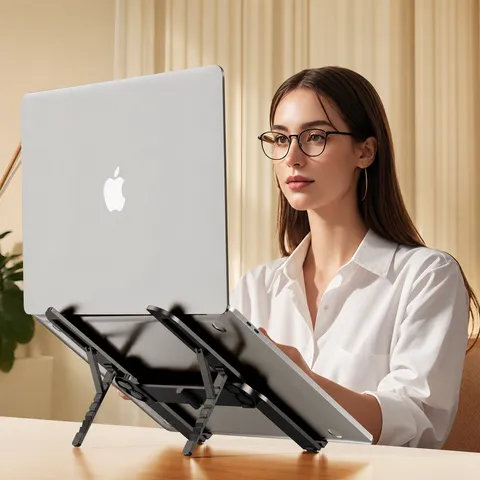 Tragbarer Faltbarer Laptopständer Aluminiumlegierung Desktop Kühlung Halter Verstellbare Ergonomische Halterung Für Notebook Tablet