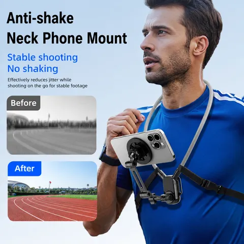 Nekomgezette Telefoonhouder Magnetisch Anti-Trilling First Person View Schietbeugel Voor Actioncam Fietsen