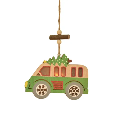 LED Leuchtend Holz Weihnachten Schmuck Hohl Hängende Anhänger Für Weihnachtsbaum Dekoration Weihnachtsmann Schneemann Haus Deko