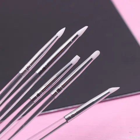 Clay Sculpting Silicone Pens Soft Tip Carving Tools Pottery Fingertip Eraser Nail Art Shaping Craft Accessories