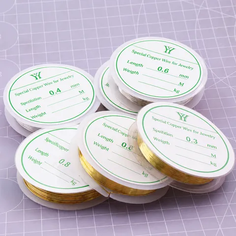 Gold And Silver Metal Craft Wire For Polymer Clay Doll Skeleton Making DIY Art Craft Jewelry Beading Wire