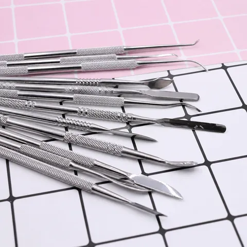 Edelstahl Ton Bildhauerei Werkzeuge Doppelkopf Schnitzmesser Set DIY Handwerk Miniatur Modellierwerkzeug