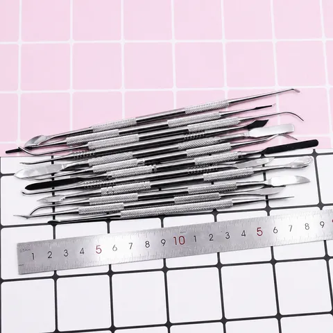 Edelstahl Ton Bildhauerei Werkzeuge Doppelkopf Schnitzmesser Set DIY Handwerk Miniatur Modellierwerkzeug