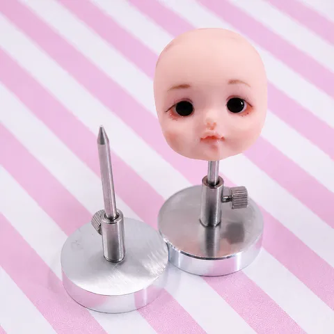 Metall OB11 Puppenkopf Ständer DIY Modellierwerkzeug Raumaluminium Backhalterung Miniatur Puppenherstellung Zubehör Halter