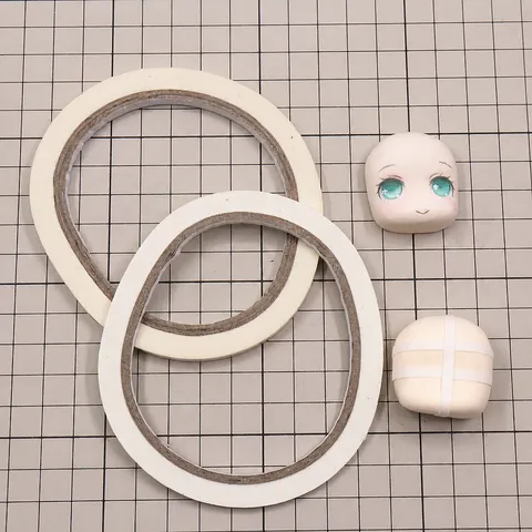 White Positioning Tape For Soft Pottery Clay Doll Eye Drawing Alignment Craft Tool
