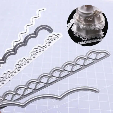Metall Durchbrochene Prägeform Spitzenkante Schneidform DIY Handwerk Werkzeug Für Ultraleichten Ton Und Papierkunst