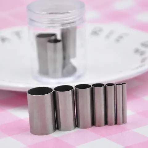 Stainless Steel Polymer Clay Cutter Set Round Shape Cutting Molds for Resin Clay Doll Clothes Decoration Craft Tool