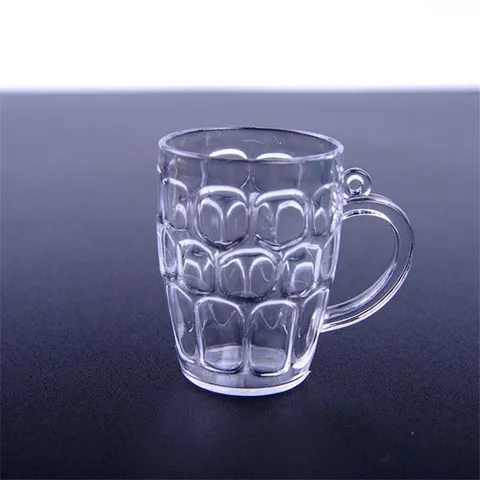 Miniature Plastic Cups Dollhouse Kitchen Food Play DIY Accessories Transparent Sundae Beer Cups Craft Toys