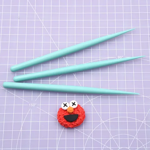 Mint Green Plastic Sculpting Tools For Polymer Clay Pottery Modeling Craft DIY Art Carving Tool Accessories