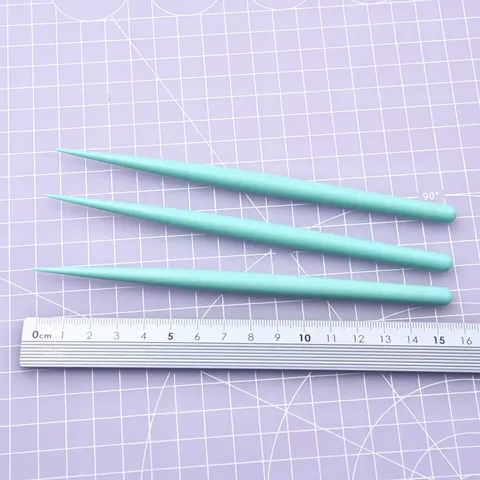 Mint Green Plastic Sculpting Tools For Polymer Clay Pottery Modeling Craft DIY Art Carving Tool Accessories