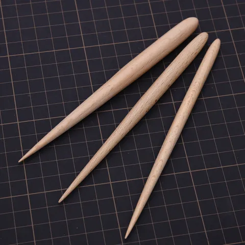 Herramientas de Escultura de Arcilla de Madera de Haya Palos de Modelado Set de Tallado para Arte DIY Escultura de Arcilla