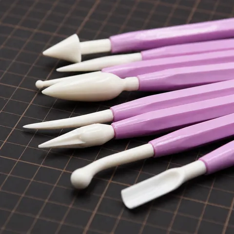 Juego de 8 Herramientas de Escultura de Arcilla de Plástico Resina Bolígrafos de Carving Herramientas de Modelado Manualidades DIY para Niños