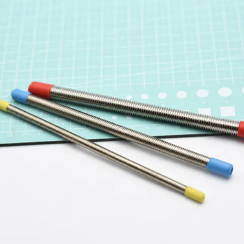 Stainless Steel Texture Rod Resin Clay Polymer Metal Texture Roller Stripe Mold DIY Craft Sculpting Tool