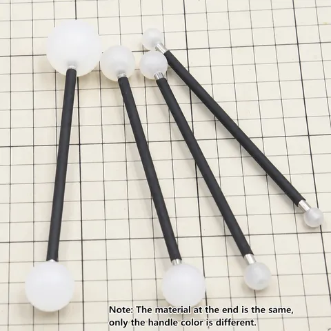 Juego de Herramientas de Estilete de Bola de Nylon Herramientas de Modelado de Arcilla de Resina Herramienta de Escultura de Cerámica para Flores Fondant Suministros de Manualidades