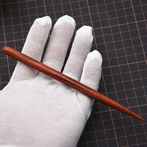 Outil de Lissage de Sculpture en Bois de Santal Sanguin Bâton de Carving en Argile de Poterie en Bois Outil de Bricolage pour Poupée Ob11