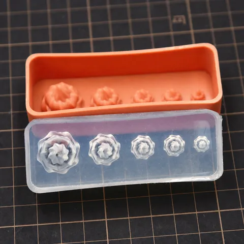 Miniatur Eiscreme Kopf Und Waffel Silikonformen DIY Harz Ton Handwerk Lebensmittel Spiel Miniatur Werkzeug Set