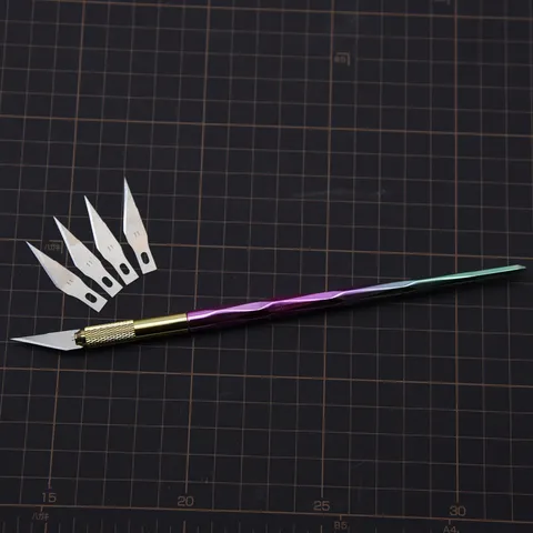 Präzisions Metall Bastel Schnitzmesser Set Mit Kohlenstoffstahl Klingen Für Polymer Ton Miniatur Schneiden DIY Handwerk