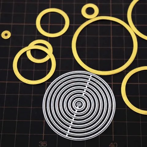 Carbon Steel Circle Cutting Dies Miniature Round Pressing Mold Set For DIY Polymer Clay Doll Craft Making Hand Tool