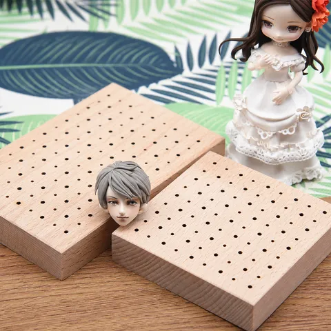 Wooden Perforated Socket Board Skeleton For Ultra Light Clay Polymer Clay Resin Craft DIY Support Oven Safe Tool