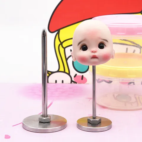 Stainless Steel Clay Sculpting Stand Doll Head Sculpting Tool Small Large Size DIY Pottery Modeling Tool