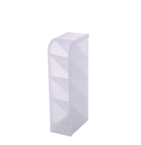 Transparent Desktop Storage Box PP Frosted Inclined Multi-Grid Organizer For Stationery Clay Tools Office Supplies