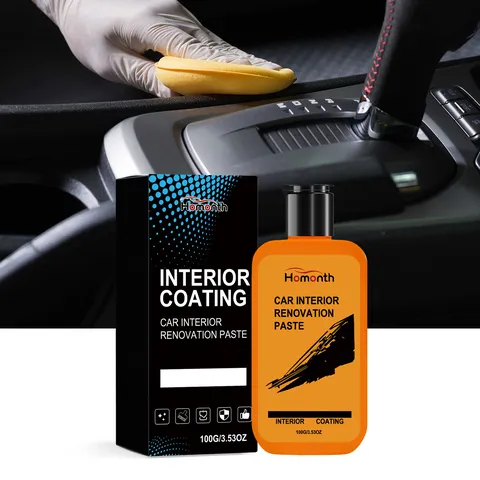 Car Interior Care Paste Plastic Leather Cleaning Restorer Automotive Dashboard Maintenance Cream Car Detailing Supply