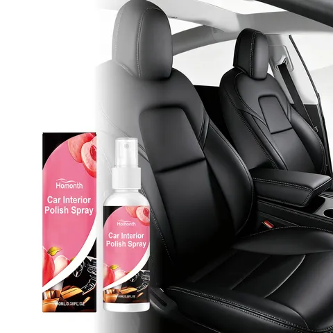Car Interior Cleaning Spray Peach Scented Automotive Dashboard And Leather Seat Care Cleaning Detail Spray