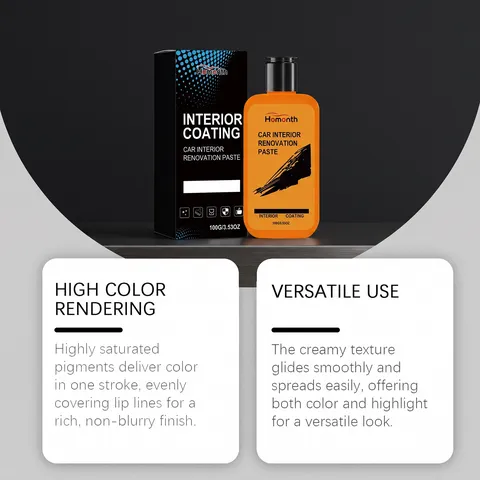 Car Interior Care Paste Plastic Leather Cleaning Restorer Automotive Dashboard Maintenance Cream Car Detailing Supply