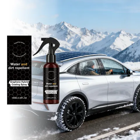 Spray de Recubrimiento Híbrido de Grafeno Repelente de Agua y Suciedad Brillo Deslumbrante Protección Duradera Cuidado de Pintura de Coche