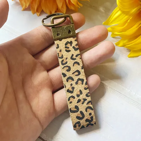 Vintage Boho Echtleder Schlüsselanhänger Pferdehaar Leopardenmuster Kuhmuster Schlüsselring Antik Bronze Tasche Anhänger Geschenk Für Damen Herren