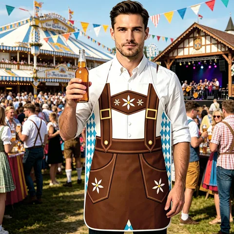 Αστείες Ποδιές Βαυαρικής Στολής Oktoberfest Για Διακόσμηση Πάρτι Αδιάβροχες Dirndl Lederhosen Παιχνίδι Ρόλων Κουζίνα Ποδιές Μαγειρικής Για Ενήλικες Unisex
