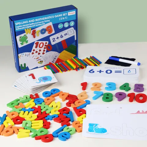 Kids English Letter Spelling Word Game Montessori Early Education Math Enlightenment Educational Toy Set