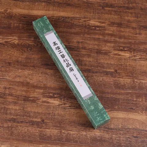 Boîte Cadeau de Éventail Pliant en Bambou de Style Chinois Boîte de Rangement Longue Antique pour Emballage d'Éventail